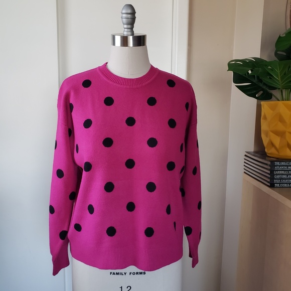 Polka Dot Sweater Size Medium NEW! - Picture 1 of 12